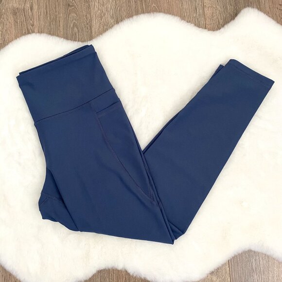 Old Navy Blue Powersoft Leggings - Picture 1 of 4